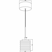 Pendelleuchte, Lucy, 6,4 W, DIM, 3000 K, 220-240 V/AC, 50 / 60 Hz