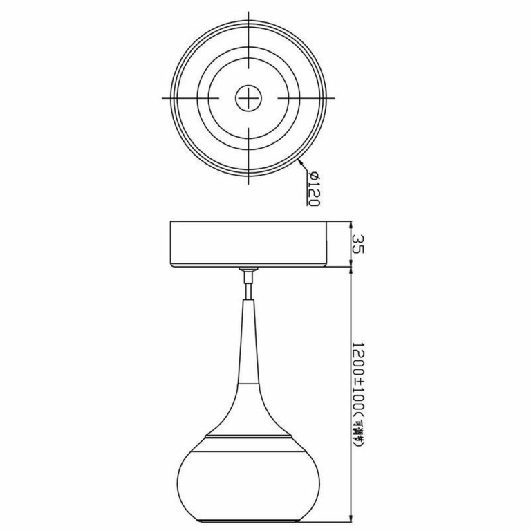 Deko-Light Pendelleuchte, Elena, 5,4 W, DIM, 2700 K, 220-240 V/AC, 50 / 60 Hz