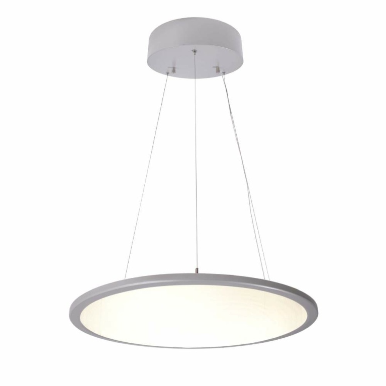 Deko-Light Pendelleuchte, LED Panel transparent Rund 580 mm, 53 W, DIM, 3000 K, Aluminium, 220-240 V/AC, 50 / 6