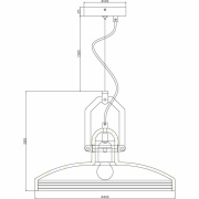 Pendelleuchte, Cygni, 1x max. 25 W E27, Grau, 220-240 V/AC, 50 / 60 Hz