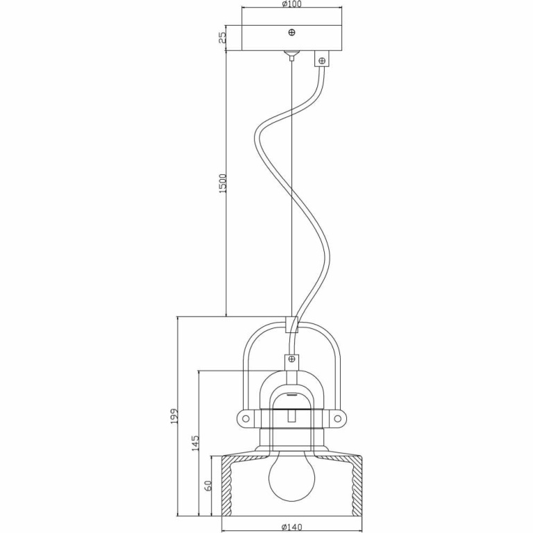 Deko-Light Pendelleuchte, Pavonis, 1x max. 25 W E27, Grau, 220-240 V/AC, 50 / 60 Hz