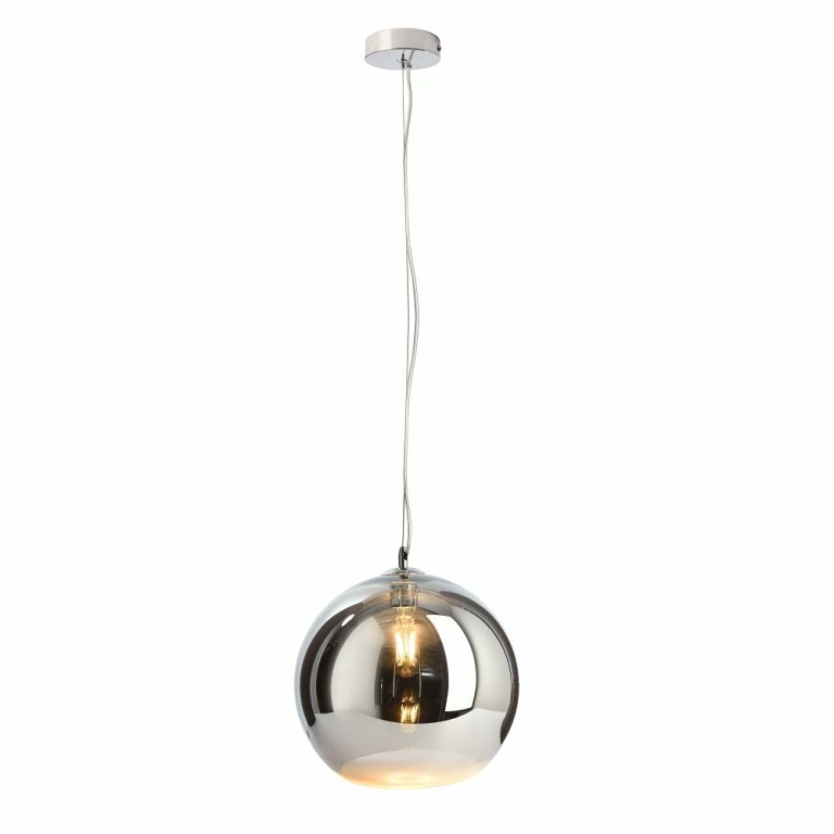 Deko-Light Pendelleuchte, Furnel, 1x max. 60 W E27, Silber, 220-240 V/AC, 50 / 60 Hz