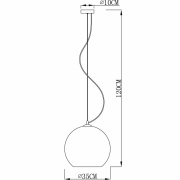 Pendelleuchte, Furnel, 1x max. 60 W E27, Silber, 220-240 V/AC, 50 / 60 Hz