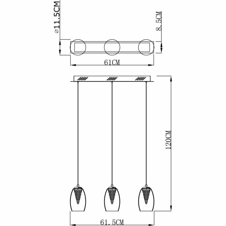 Deko-Light Pendelleuchte, Electra, 16,5 W, DIM, 3000 K, Silber, 220-240 V/AC, 50 / 60 Hz