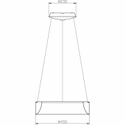 Pendelleuchte, Sculptoris 450 mm, 27 W, DIM, 3000 K, Weiß, 220-240 V/AC, 50 / 60 Hz