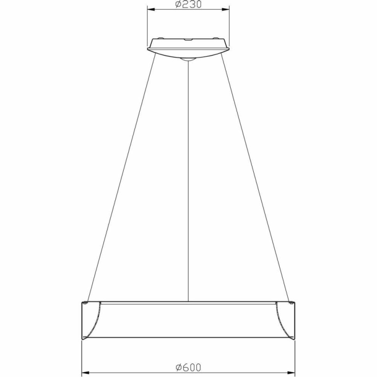 Deko-Light Pendelleuchte, Sculptoris 600 mm, 42 W, DIM, 4000 K, Weiß, 220-240 V/AC, 50 / 60 Hz