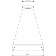 Pendelleuchte, Sculptoris 600 mm, 42 W, DIM, 4000 K, Weiß, 220-240 V/AC, 50 / 60 Hz