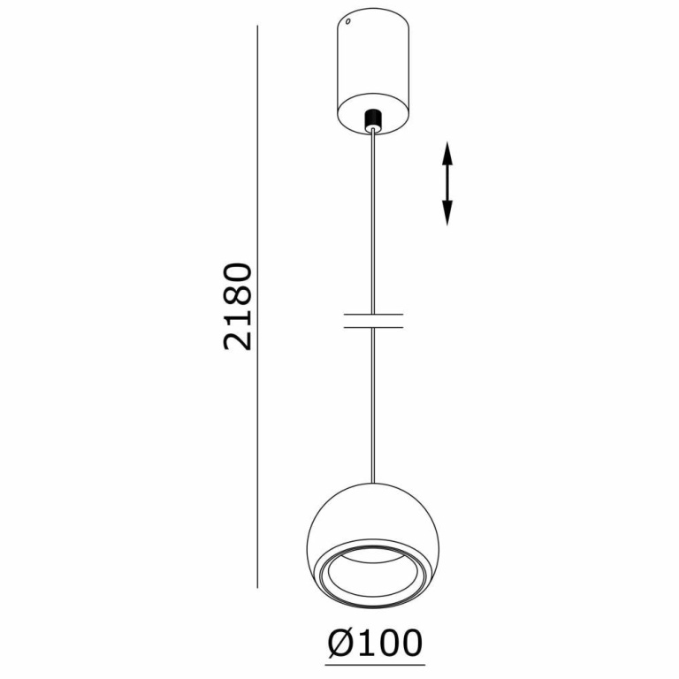 Deko-Light Pendelleuchte, Heze I, 6,5 W, 3000 K, Weiß, 220-240 V/AC, 50 / 60 Hz