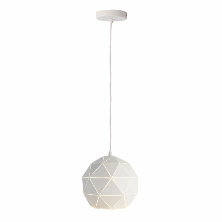 Deko-Light Pendelleuchte, Asterope Rund 250 mm, 1x max. 40 W E27, Weiß, 220-240 V/AC, 50 / 60 Hz