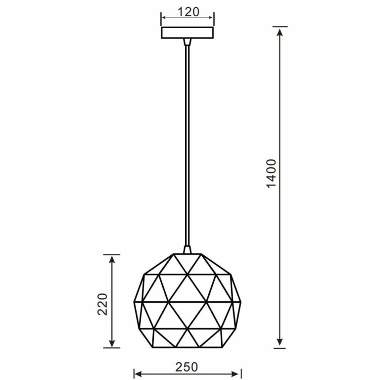 Deko-Light Pendelleuchte, Asterope Rund 250 mm, 1x max. 40 W E27, Weiß, 220-240 V/AC, 50 / 60 Hz