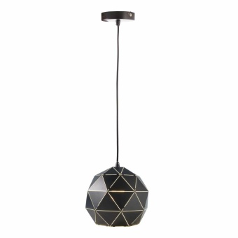 Deko-Light Pendelleuchte, Asterope  Rund 250 mm, 1x max. 40 W E27, Schwarz, 220-240 V/AC, 50 / 60 Hz