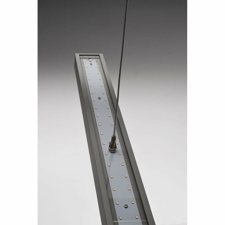 Deko-Light Pendelleuchte, Office Three Up and Down, 60 W, DALI 2.0, 4000 K, Silber, 200-240 V/AC, 50 / 60 Hz