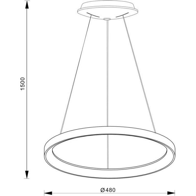 Deko-Light Pendelleuchte, Merope 480 mm, 35 W, DIM, 3000 K, Weiß, 220-240 V/AC, 50 / 60 Hz