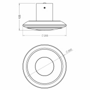 Wandaufbauleuchte, Bermuda II, 12 W, 3000 K, Weiß, 220-240 V/AC, 50 / 60 Hz