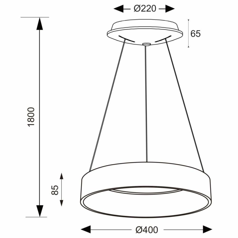 Deko-Light Pendelleuchte, Sculptoris 400 mm, 30 W, DIM, 3000/4000 K, Weiß, 220-240 V/AC, 50 / 60 Hz