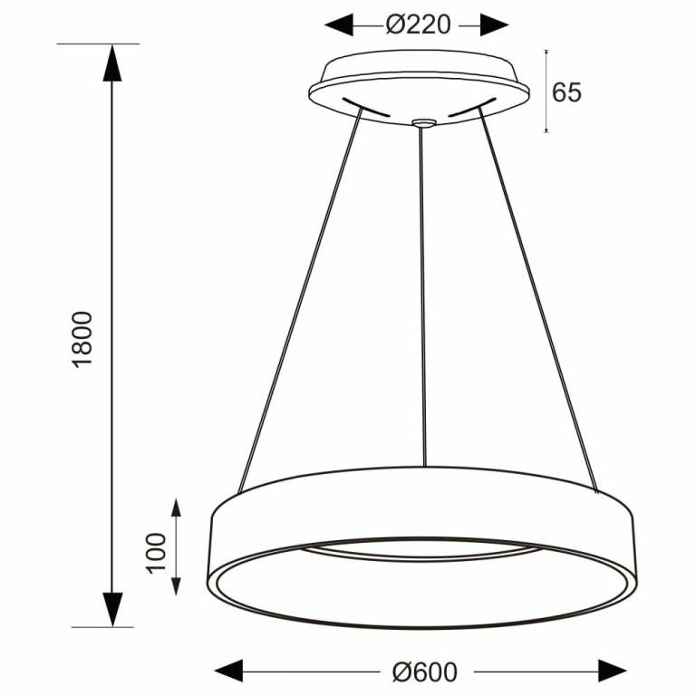 Deko-Light Pendelleuchte, Sculptoris 600 mm, 42 W, DIM, 3000/4000 K, Weiß, 220-240 V/AC, 50 / 60 Hz