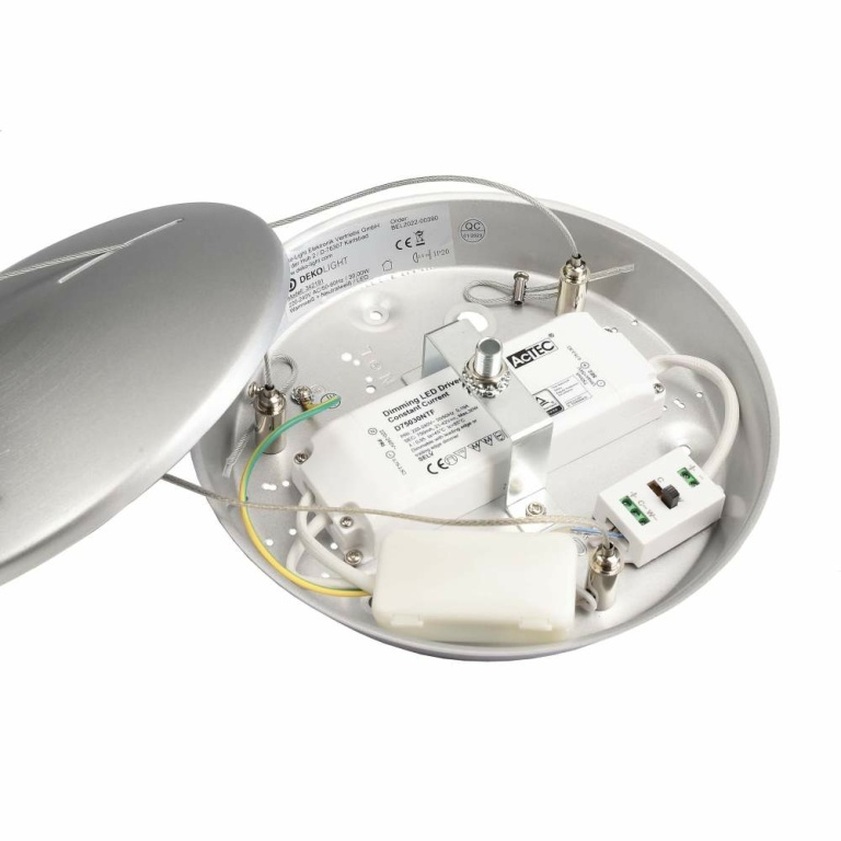 Deko-Light Pendelleuchte, Merope 400 mm, 30 W, DIM, 3000/4000 K, Silber, 220-240 V/AC, 50 / 60 Hz