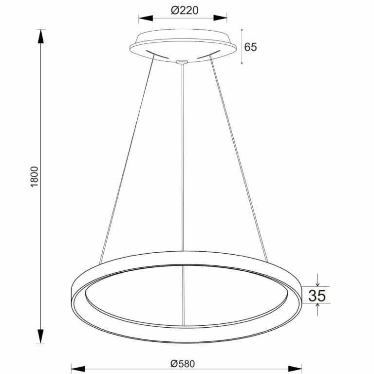 Deko-Light Pendelleuchte, Merope 600 mm, 42 W, DIM, 3000/4000 K, Weiß, 220-240 V/AC, 50 / 60 Hz