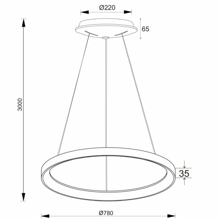 Deko-Light Pendelleuchte, Merope 800 mm, 60 W, DIM, 3000/4000 K, Weiß, 220-240 V/AC, 50 / 60 Hz