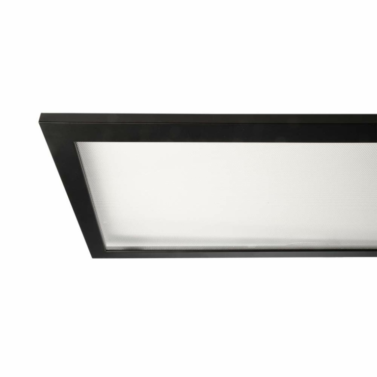 Deko-Light Pendelleuchte, LED Panel transparent, Eckig, 50 W, DIM, 3000/4000 K, Schwarz, 220-240 V/AC, 50 / 60