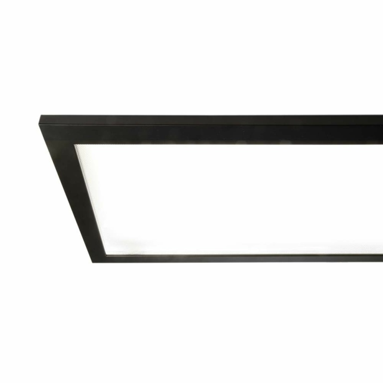 Deko-Light Pendelleuchte, LED Panel transparent, Eckig, 50 W, DIM, 3000/4000 K, Schwarz, 220-240 V/AC, 50 / 60