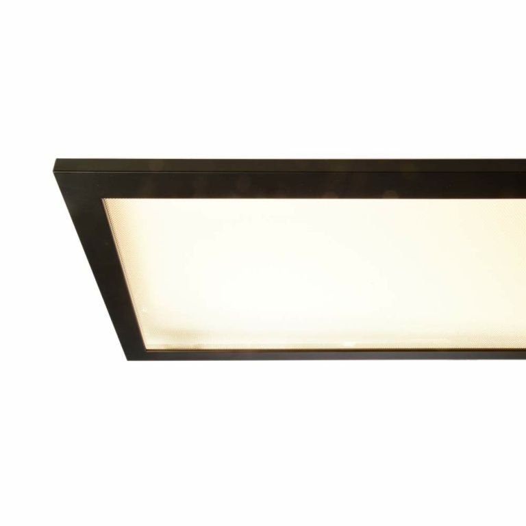 Deko-Light Pendelleuchte, LED Panel transparent, Eckig, 50 W, DIM, 3000/4000 K, Schwarz, 220-240 V/AC, 50 / 60