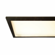 Pendelleuchte, LED Panel transparent, Eckig, 50 W, DIM, 3000/4000 K, Schwarz, 220-240 V/AC, 50 / 60