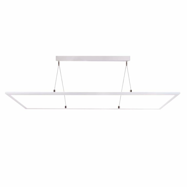 Deko-Light Pendelleuchte, LED Panel transparent, Eckig, 50 W, DIM, 3000/4000 K, Weiß, 220-240 V/AC, 50 / 60 Hz