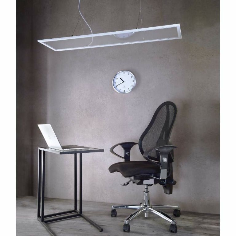 Deko-Light Pendelleuchte, LED Panel transparent, Eckig, 50 W, DIM, 3000/4000 K, Weiß, 220-240 V/AC, 50 / 60 Hz