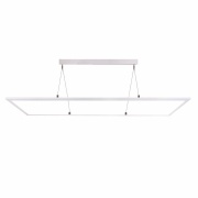 Pendelleuchte, LED Panel transparent, Eckig, 50 W, DIM, 3000/4000 K, Weiß, 220-240 V/AC, 50 / 60 Hz