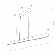 Pendelleuchte, Madera, 13 W, DIM, 3000 K, Eiche natur, 220-240 V/AC, 50 / 60 Hz