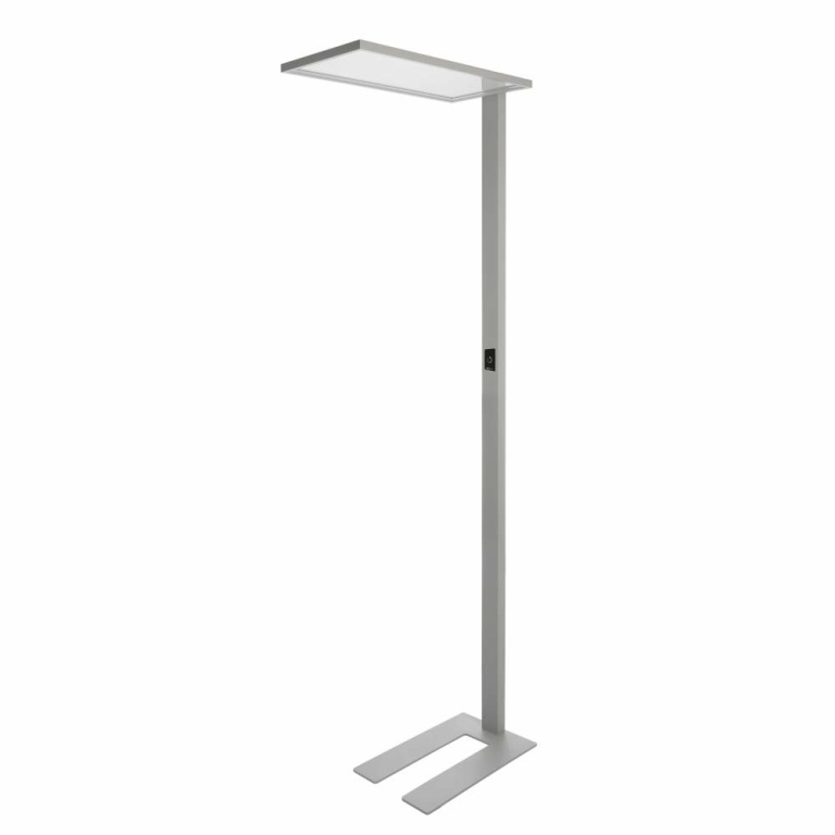 Deko-Light Stehleuchte, Office One Transparent, 55 W, Touch DIM, 4000 K, Silber, 200-240 V/AC, 50 / 60 Hz