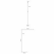 Stehleuchte, Office Three Motion Up and Down, 80 W, Touch Dim, 4000 K, Aluminium, 200-240 V/AC, 50 /