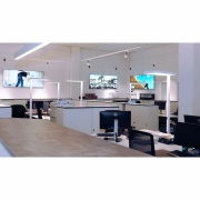 Stehleuchte, Office One Motion Up and Down, 80 W, Touch DIM, 3000 K, Silber, 220-240 V/AC, 50 / 60 H