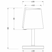 Tischleuchte, Twister 350 mm, 1x max. 25 W G9, Weiß, 220-240 V/AC, 50 / 60 Hz