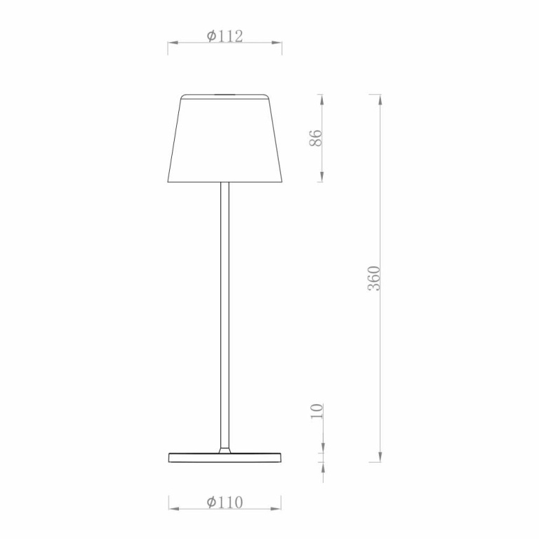 Deko-Light Akkuleuchte, Canis, 3,5 W, 2200/3000 K, Beige, 3.7 V/DC