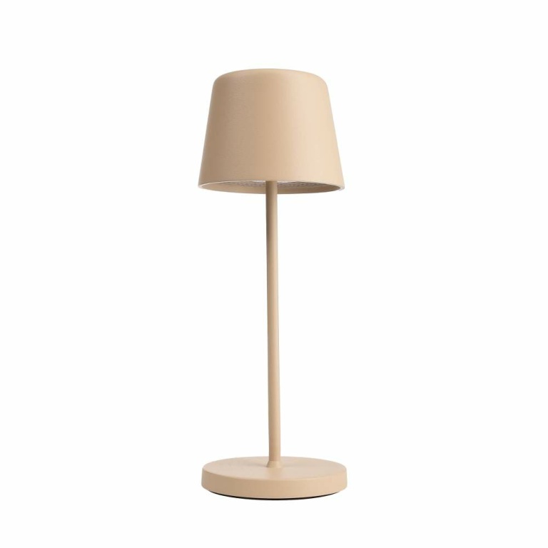 Deko-Light LED Akku-Tischleuchte Canis Mini beige dimmbar 2,3W 110lm 2200/3000K IP65