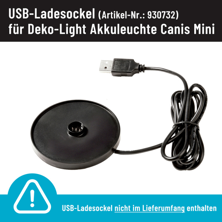 Deko-Light LED Akku-Tischleuchte Canis Mini beige dimmbar 2,3W 110lm 2200/3000K IP65