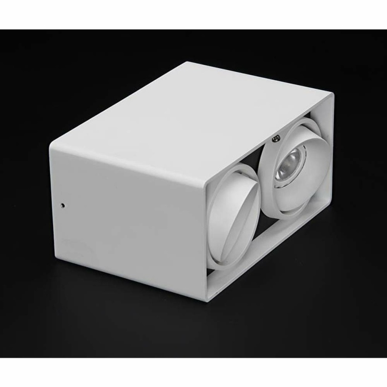 Deko-Light Deckenaufbauleuchte, Mona II, 2x max. 50 W GU10, Weiß, 220-240 V/AC, 50 / 60 Hz