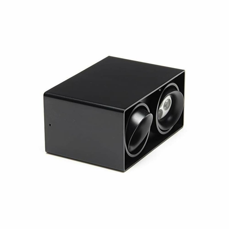 Deko-Light Deckenaufbauleuchte, Mona II, 2x max. 50 W GU10, Schwarz, 220-240 V/AC, 50 / 60 Hz