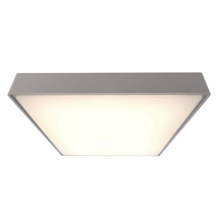 Deko-Light Deckenaufbauleuchte, Quadrata III 400x400 mm, 21 W, 3000 K, Grau, 220-240 V/AC, 50 / 60 Hz