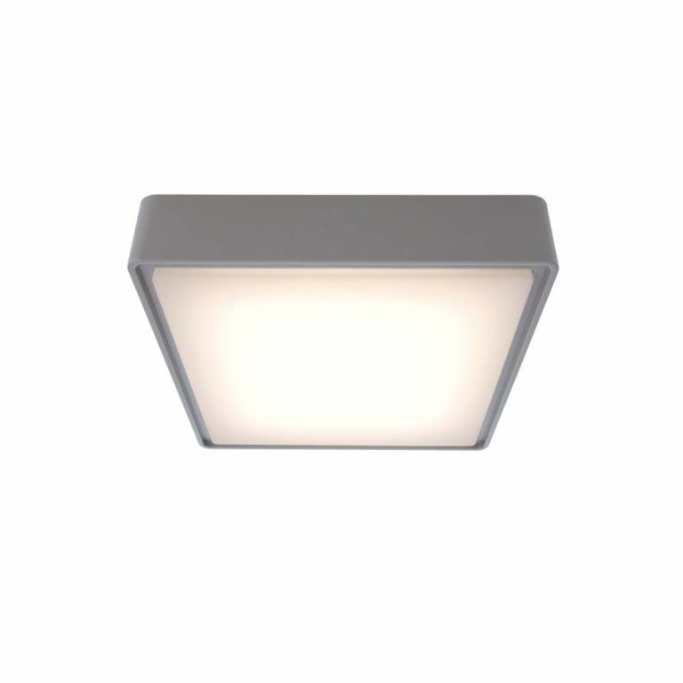 Deko-Light Deckenaufbauleuchte, Quadrata I 220x220 mm, 10 W, 3000 K, Grau, 220-240 V/AC, 50 / 60 Hz