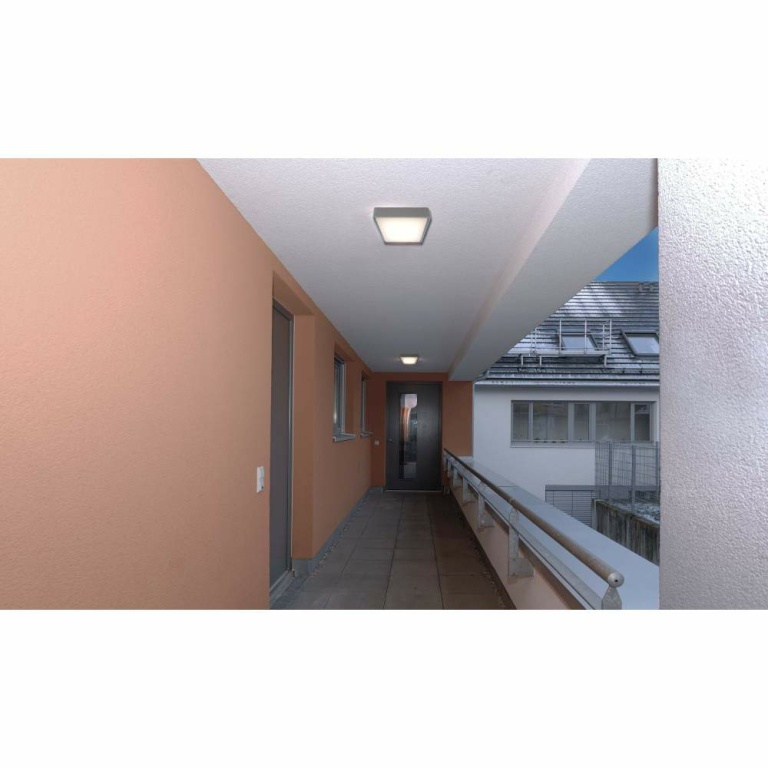 Deko-Light Deckenaufbauleuchte, Quadrata I 220x220 mm, 10 W, 3000 K, Grau, 220-240 V/AC, 50 / 60 Hz