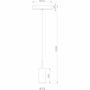 Pendelleuchte, Dabih, 7,2 W, DIM, 3000 K, Weiß, 220-240 V/AC, 50 / 60 Hz