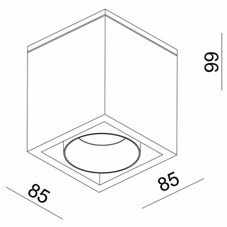 Deko-Light Deckenaufbauleuchte, Ceti, 11 W, DIM, 3000 K, Schwarz, 220-240 V/AC, 50 / 60 Hz