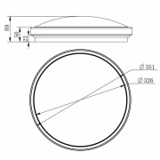 Deckenaufbauleuchte, Helen II, 20 W, 3000/4000/5500 K, Silber, 220-240 V/AC, 50 / 60 Hz