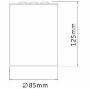 Deckenaufbauleuchte, Luna, 20 W, 4000 K, Weiß, 220-240 V/AC, 50 / 60 Hz