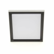 Deckenaufbauleuchte, Ascella, 30 W, 3000 K, Grau, 220-240 V/AC, 50 / 60 Hz