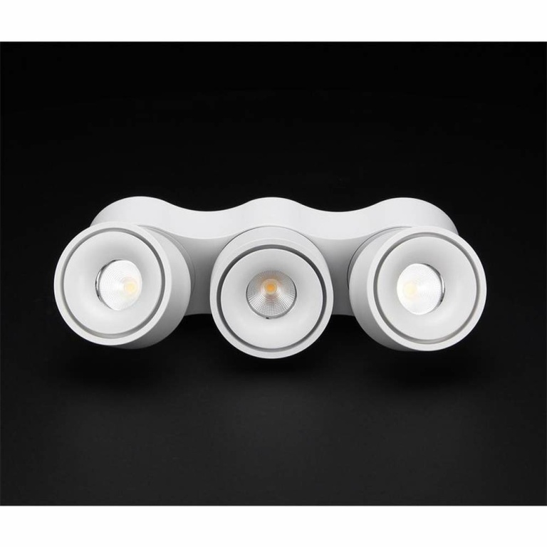 Deko-Light Deckenaufbauleuchte, Uni Triple Tilt, 30 W, DIM, 3000 K, Weiß, 220-240 V/AC, 50 / 60 Hz