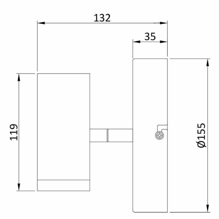 Deko-Light Deckenaufbauleuchte, Becrux I, 6 W, DIM, 3000 K, Silber, 220-240 V/AC, 50 / 60 Hz